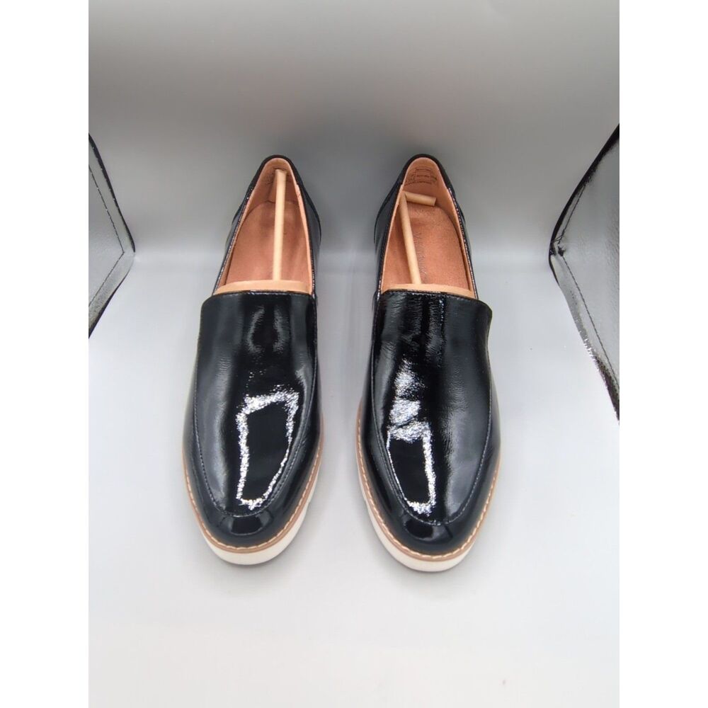 Vionic Kensley Women's SZ 9 Shoes Black Patent Leather Slip On Loafers - Picture 4 of 9